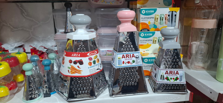رنده استیل آریا چهار گوش وشش گوش و مینی رنده